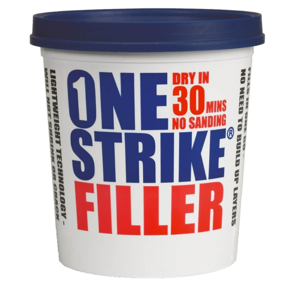 Everbuild One Strike Filler 250ml – Multi-Purpose, Quick-Drying White Filler for Walls & Cracks