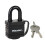 Master Lock Master Lock 7804EURD Laminated Padlock – Thermoplastic Covered Key Lock 7.8 x 4 x 2.9cm – Black 2