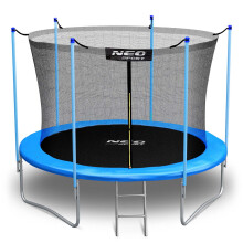 Trampoline de jardin Neo-Sport de 183 cm avec filet intérieur et échelle