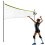Rete e telaio per pallavolo e badminton 570 cm 3