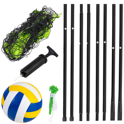Rete e telaio per pallavolo e badminton 570 cm 1