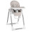 Chaise haute avec table, transat Belo, gris 1