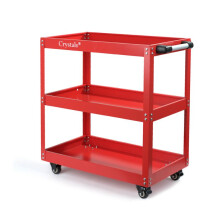 (Default) Tool Storage Heavy Duty Garage Trolley Workshop DIY 3 Tier Wheel Cart Shelf