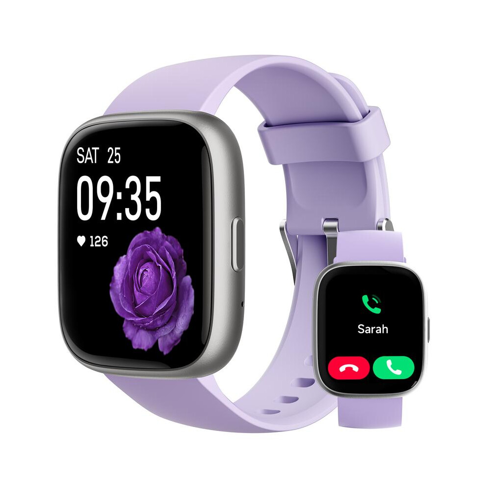 (Lilac) Toobur Smart Watch For Women Men, Fitness Tracker With Answer/Make Calls, Fitness Watch With Sleep Tracker/100 Sports/Ip68 Waterproof Pedomete Lilac 4761048933915