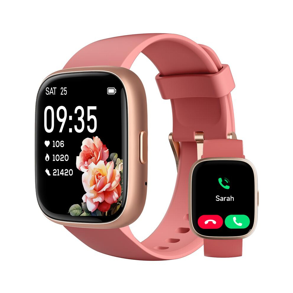(Red) Toobur Smart Watch For Women Men, Fitness Tracker With Answer/Make Calls, Fitness Watch With Sleep Tracker/100 Sports/Ip68 Waterproof Pedometer Red 4761048933939