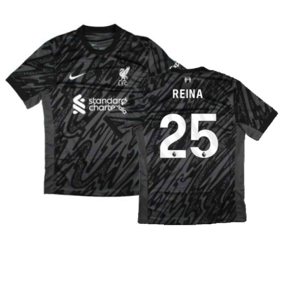 Nike (S) 2024-2025 Liverpool Home Goalkeeper Shirt (Black) (Reina 25)