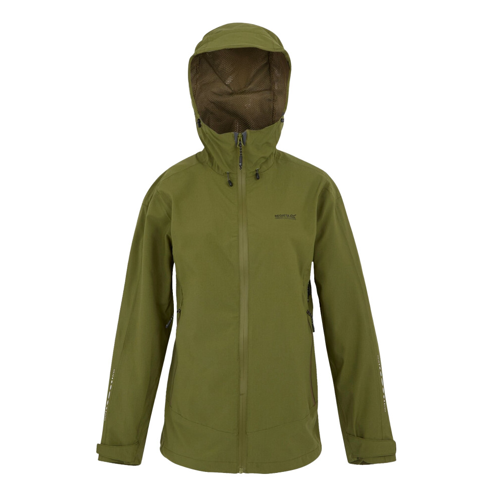 (8 UK, Nephrite Green/Camo Green) Regatta Womens/Ladies Okara Waterproof Jacket