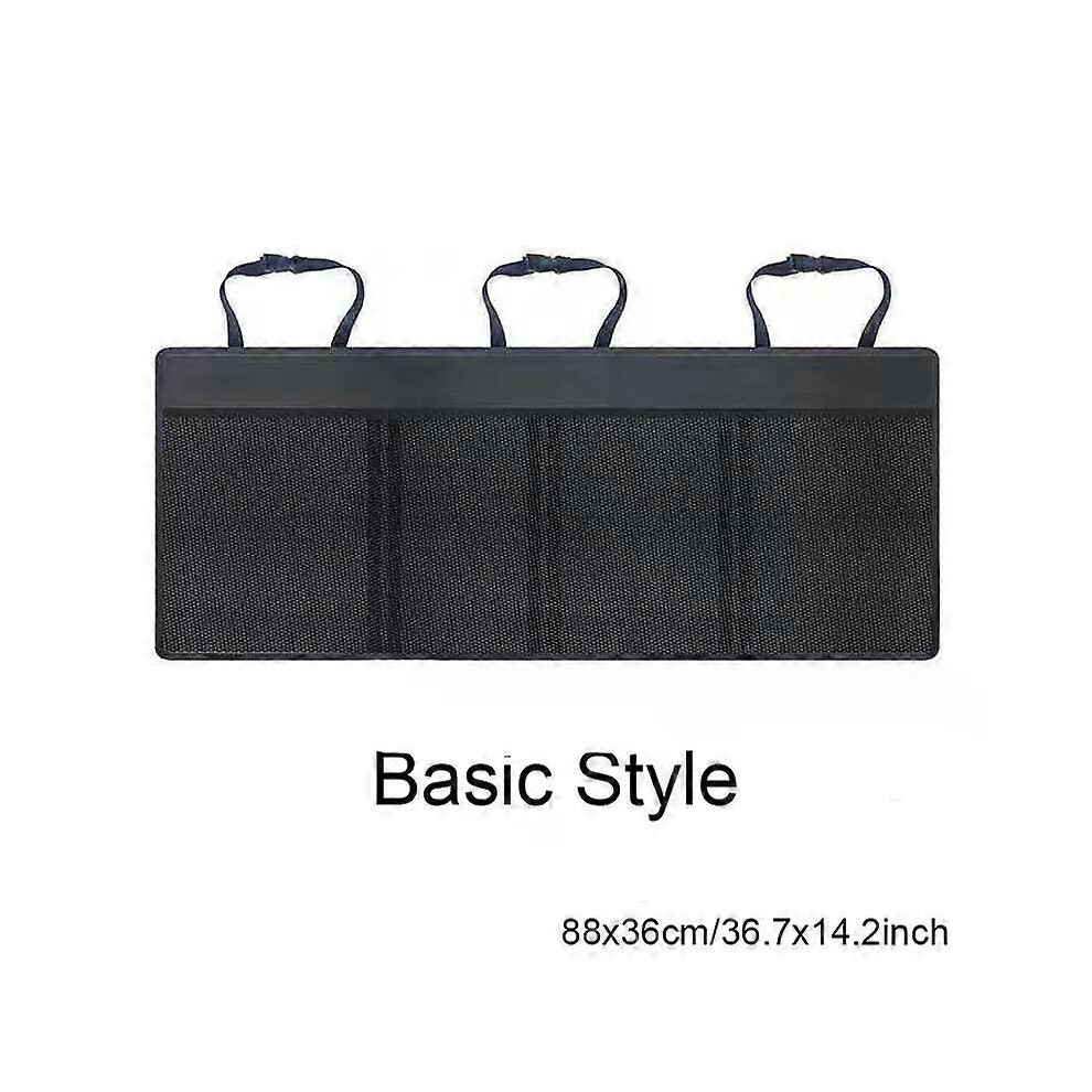 ( Upgraded B, One Size) Auto Storage Organizer Car Trunk Bag Universal Large Capacity Backseat Storage Bag Trunk Cargo Mesh Holder Pocket Black 4909775418545
