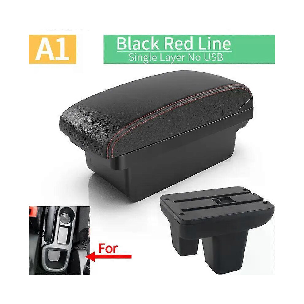 (A3 Nousb, One Size) Compatible For Morris Garages Mg3 Armrest Box Center Console Central Store Content Storage Box With Cup Holder Usb Au Black/White 4909775418880