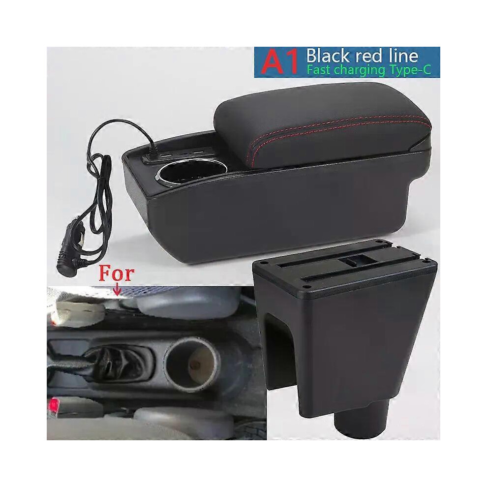 (A1 Fast Charging, One Size) Compatible For Chevro-Let Spark Armrest Box Compatible For Chevro-Let Spark 3 Iii Aveo T200 Car Armrest Storage Box Cup H 4909775379150