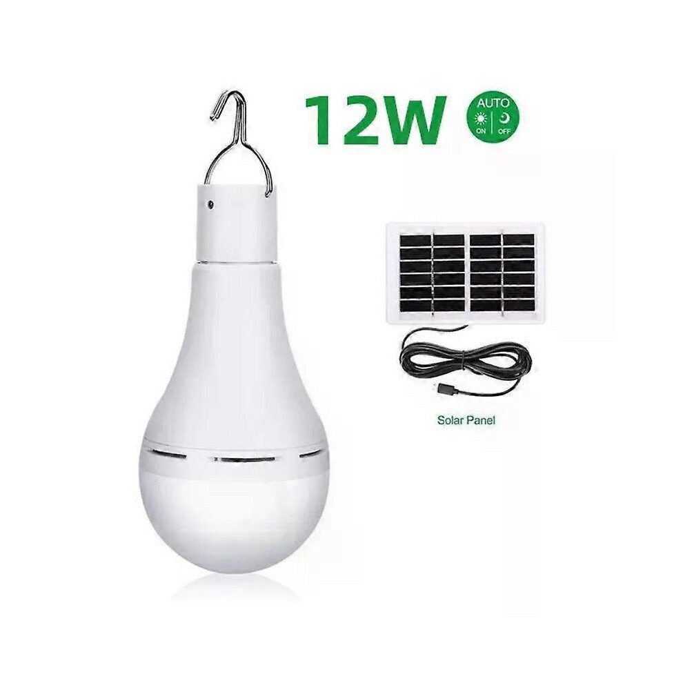 (As show, One size) 12W Hanging Solar Light Waterproof USB Charged Emergency Sunlight Powered Lamp Outdoor Indoor House Solar Bulb Light-image-OPC-PHJ2NF8-NEW