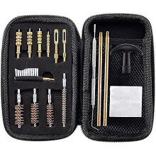 (As show, One size) Universal Gun Cleaning Kit .22.357.38.9mm.45 Caliber Rifle Bronze Bore Brush And Brass Jag Adapter