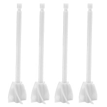 (As show, One size) 4Pcs Resin Mixer Paddles Strong Uniform Mixing 5 Blades Reusable Paint Mixer Drill Attachment White