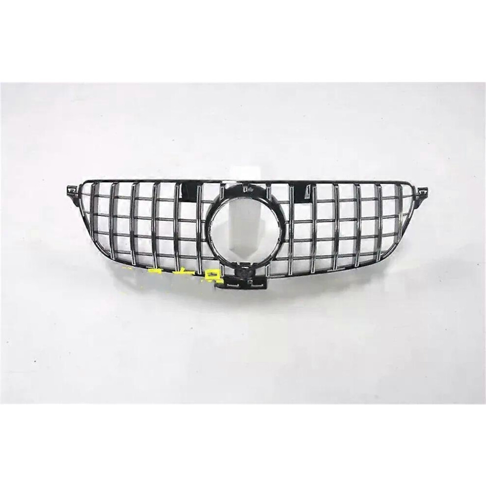 (, One Size) Grill Front Grille Compatible For Gle Class W166 W292 Coupe Gle300 Gle350 Gle400 Gle500 2015-2019 Gt Upper Bumper Hood M Silver 4909775391183