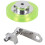 (As show, One size) 200mm Aluminum Polyurethane Industrial Encoder Wheel Measuring Wheel with Type 20mm Aluminum Encoder Mounting Bracket-C12 1