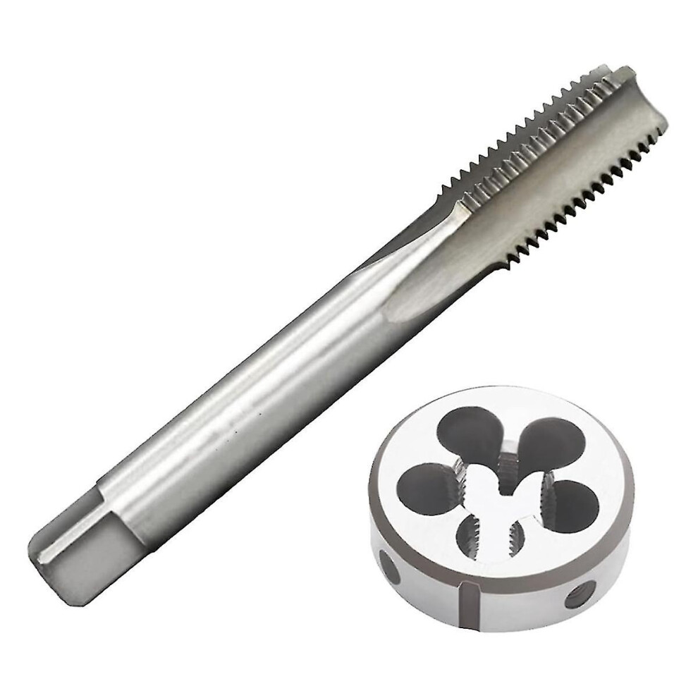 (As Show, One Size) M14 X 1.5Mm Metric Tap And Die Set,High-Speed Steel Machine Tap Die Set,Thread Tap And Round Thread Die-C12 4909775564990