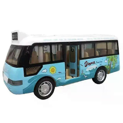 (Pink, One size) Kids Sound Light Tour School Bus Model Boy Girl Toy ...