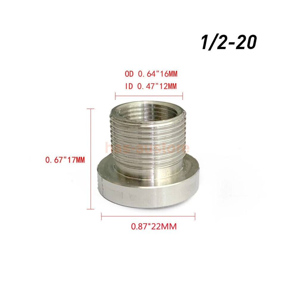 (B-1/2-20) 1/2-28 To 3/4-16,13/16-16, 3/4Npt Automotive Threaded Oil Filter Adapter Hot 6963793645411