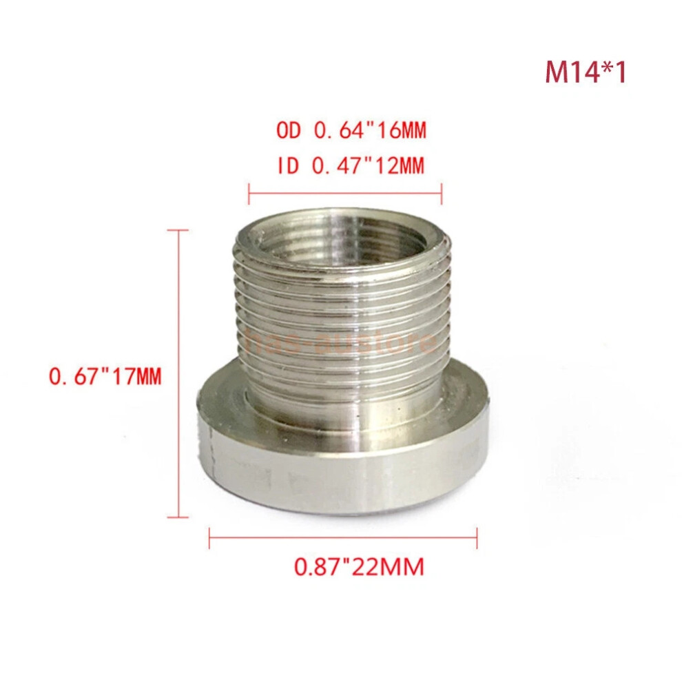(B-M14*1) 1/2-28 To 3/4-16,13/16-16, 3/4Npt Automotive Threaded Oil Filter Adapter Hot 6963793645435