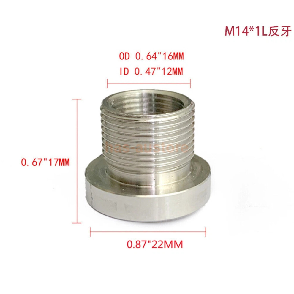 (B-M14*1L) 1/2-28 To 3/4-16,13/16-16, 3/4Npt Automotive Threaded Oil Filter Adapter 6963793645299