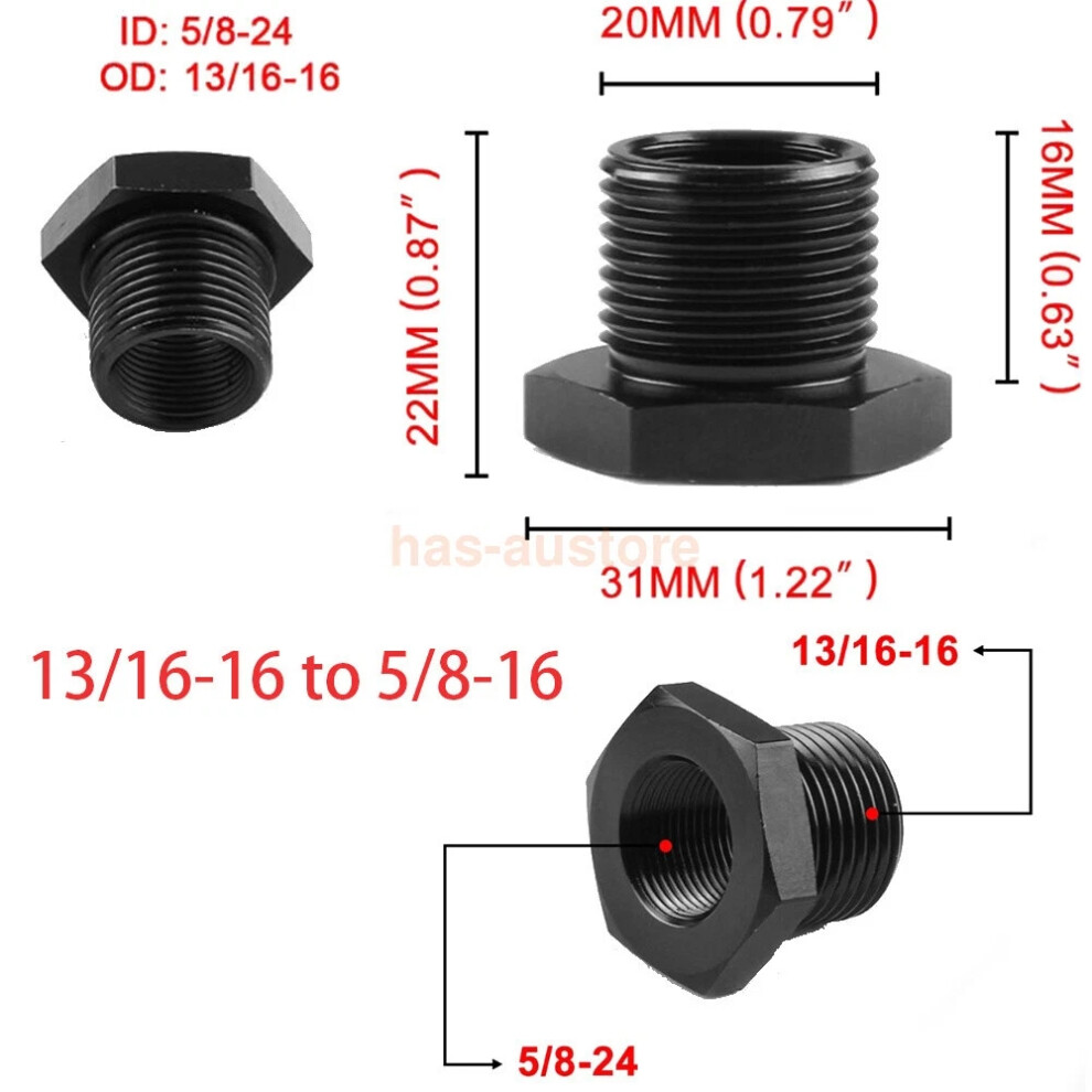 (5/8-24 To 13/16-16) 1/2-28 To 3/4-16,13/16-16, 3/4Npt Automotive Threaded Oil Filter Adapter Hot 6963793645350