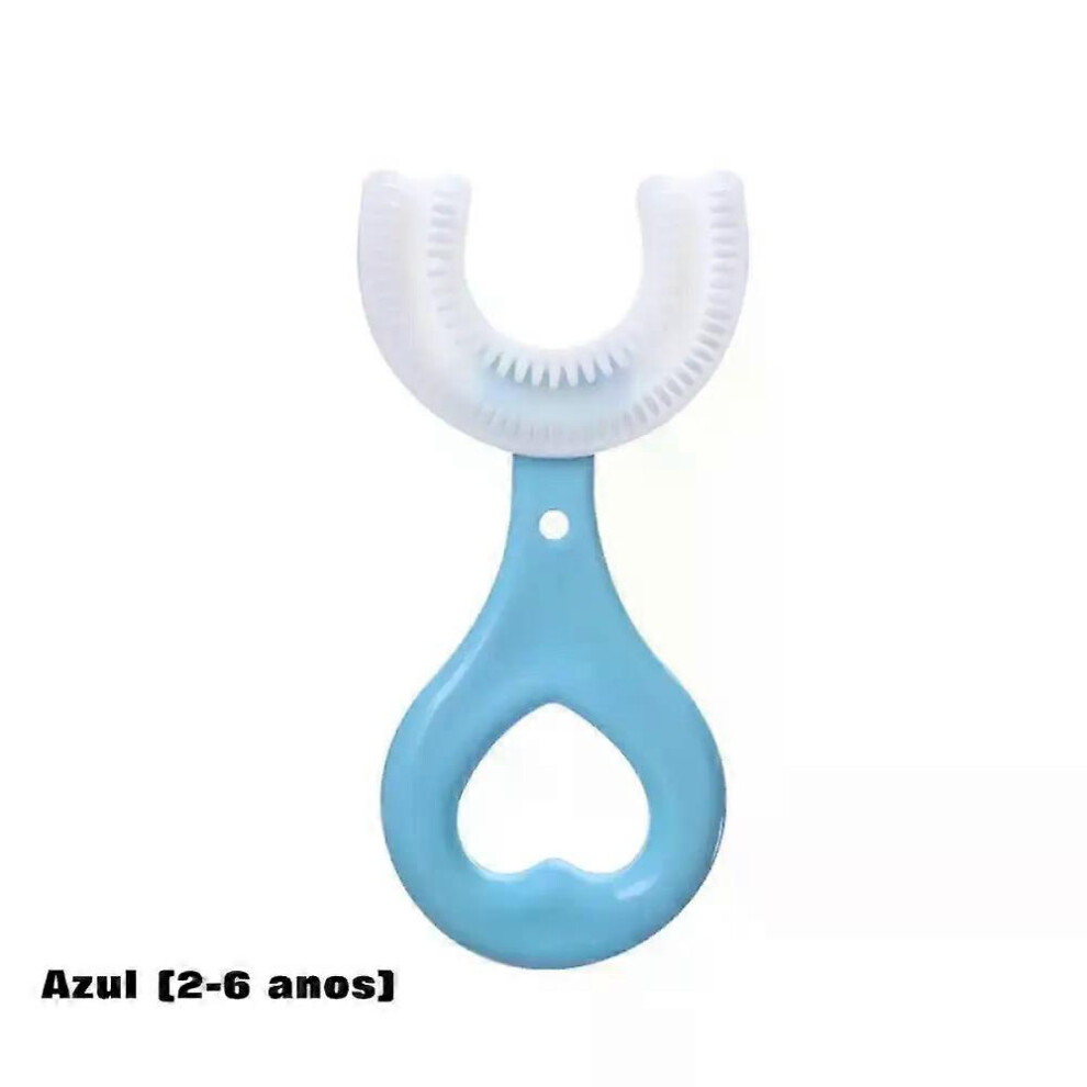 Kikidex (1Pcs Blue 2-6 Y, One Size) 3 Silicone Baby Toothbrushes, 0-18 Months Baby 3-Layer Care Silicone Toothbrush, Baby Mouth Cleaner, Silicone Tongue Clean
