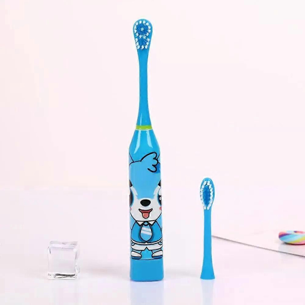 (3pcs Blue 2-12Y, One size) old children electric toothbrush training toothbrush baby cartoon toothbrush automatic toothbrush clean mouth-image-OPC-PHJ2VQB-NEW