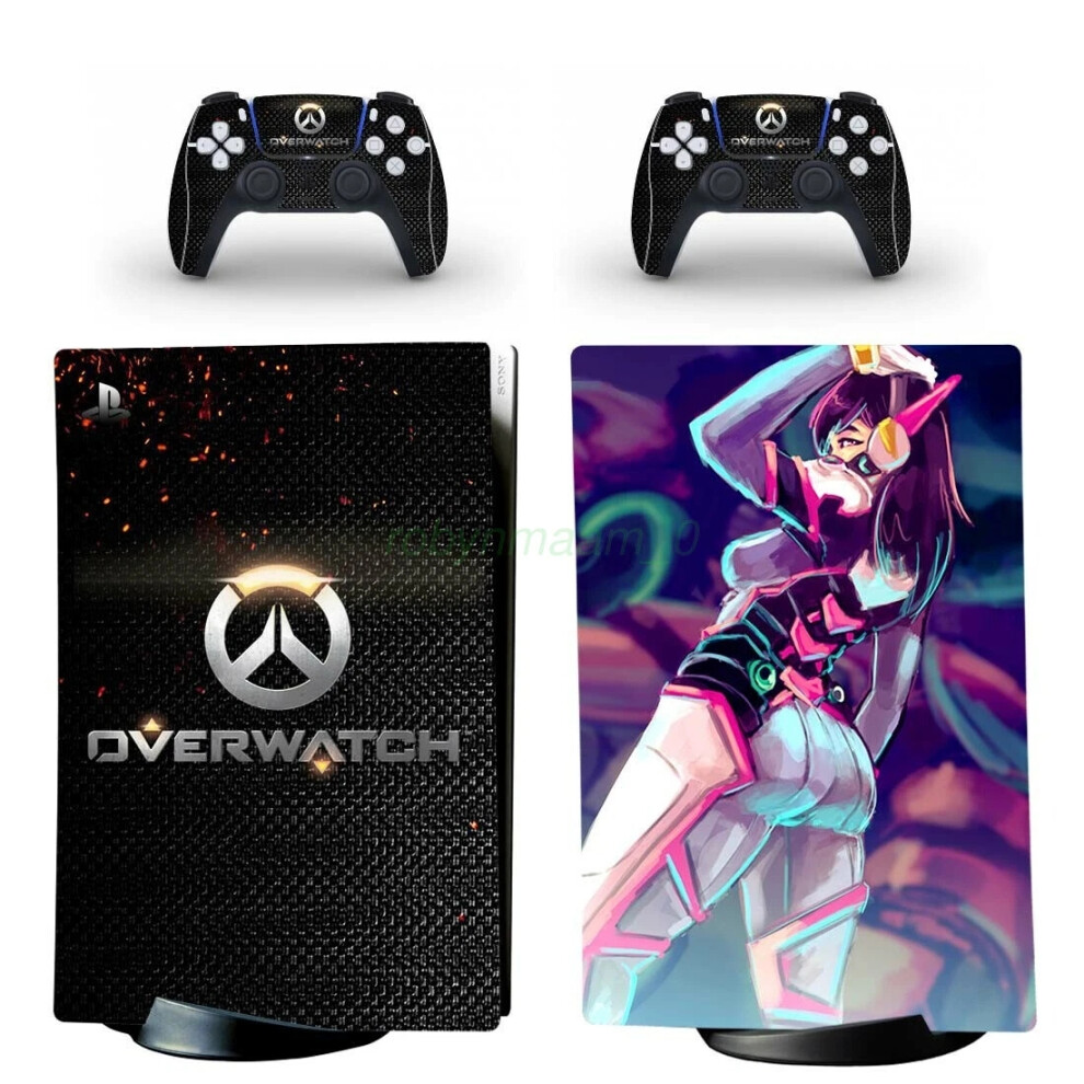 (Yspfd0823) Overwatch For Playstation 5 Ps5 Digital Version Skin Vinyl Decal Wrap Sticker 6963793648573