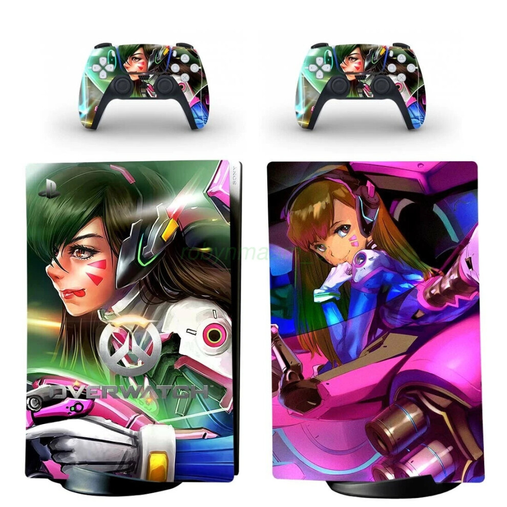 (Yspfd0824) Overwatch For Playstation 5 Ps5 Digital Version Skin Vinyl Decal Wrap Sticker 6963793648580