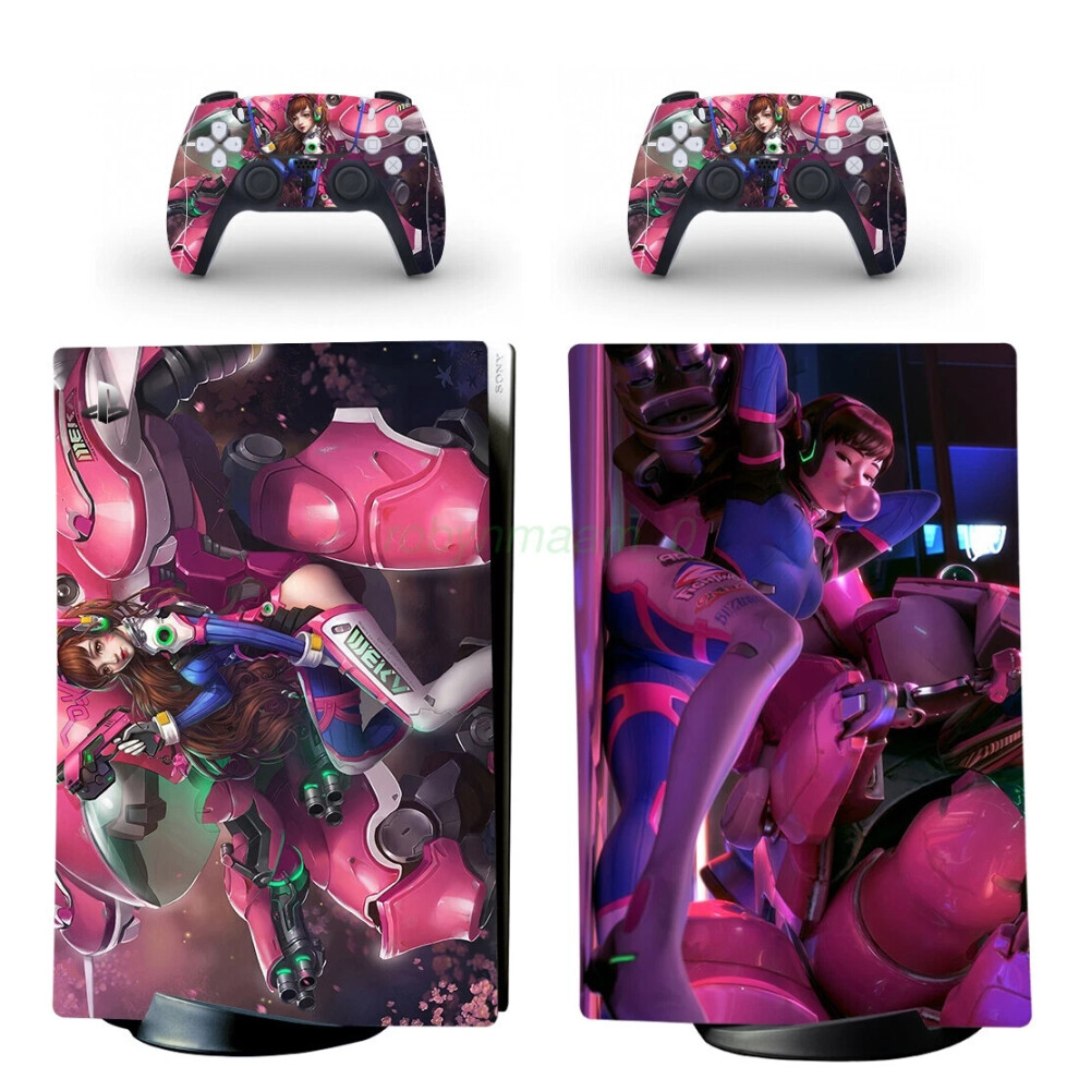 (Yspfd0502) Overwatch For Playstation 5 Ps5 Digital Version Skin Vinyl Decal Wrap Sticker 6963793648528