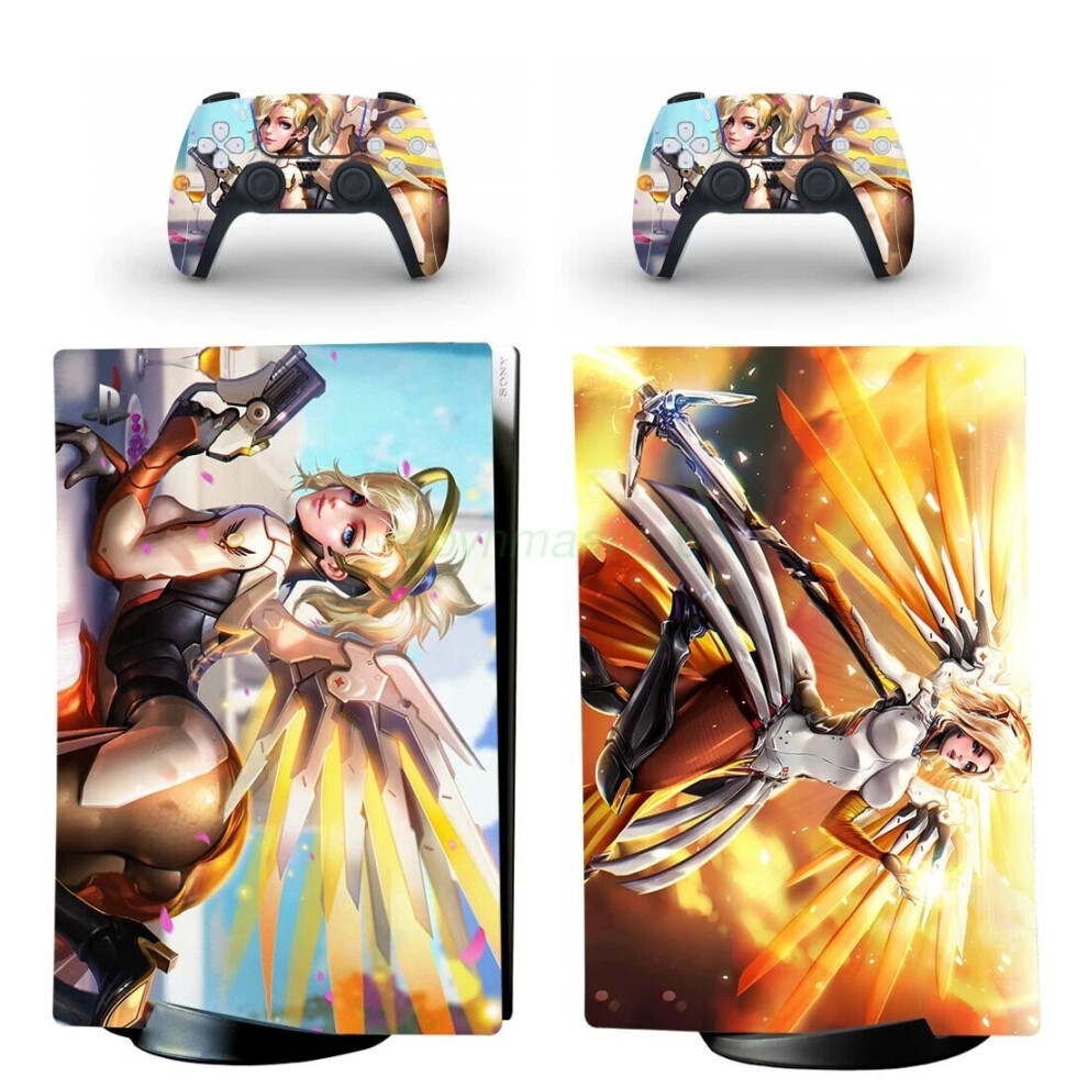 (Yspfd1090) Overwatch For Playstation 5 Ps5 Digital Version Skin Vinyl Decal Wrap Sticker 6963793648634
