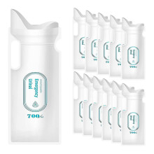 (As show, One size) 12pcs Disposable Urine Bags, 700ml Urine Bags compatible Travel Camping Emergency And Traffic Jam, Pee Bag-DT
