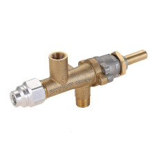(As show, One size) Safety Brass Patio Heater Main Control Valve With Pilot Port-DT