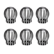 (As show, One size) 6pcs Gutter Guard Downspouts Filter Strainer Preventing Leaf Debris Branches Roof Moss From Cloggin