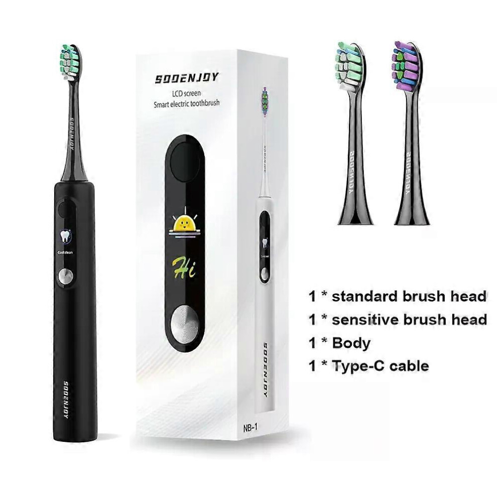 (black 8, One size) Sonic Electric Toothbrush Smart LCD Screen Sonic Tooth Brush DIY Mode Automatic Cleaner Adult NB-1 Teethbursh-image-OPC-PHJ2WYJ-NEW