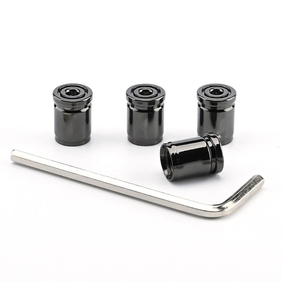 (As Show, One Size) Zinc Alloy Anti Theft Car Tire Valve Dustproof Valves Covers Waterproof Car Tire Stem 4909775565669