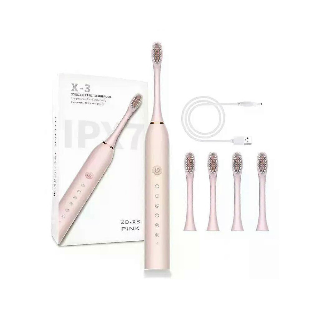 (white, One size) Portable Long Standby Electric Toothbrush Automatic Rechargeable Toothbrush Adult Children Family Universal Toothbrush-image-OPC-PHJ2XPB-NEW