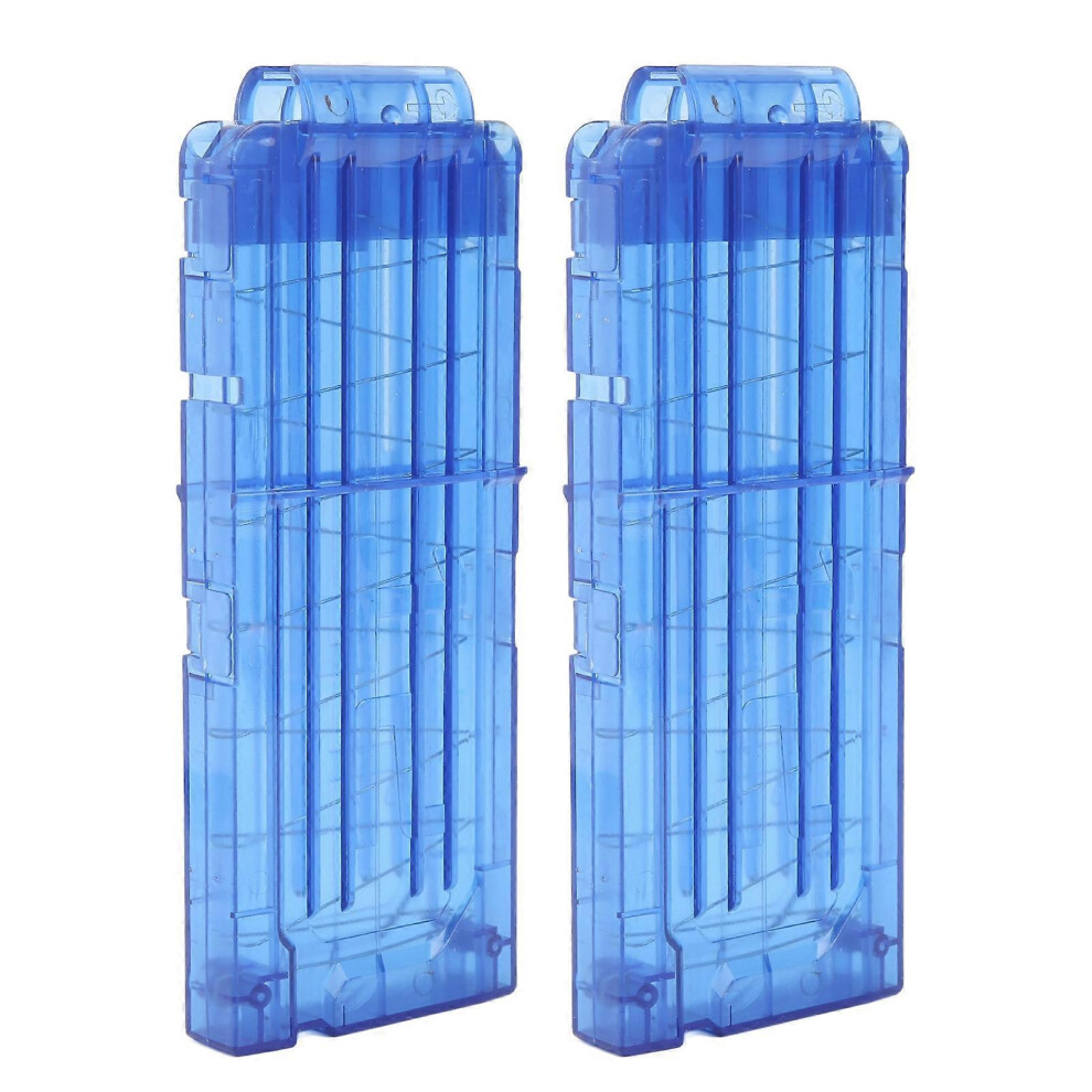 Kikidex (As Show, One Size) 2Pcs Plastic Magazine Clip 12 Dart Quick Reload Clip For Soft Shot Shooting Toys Shock Proof Soft Shot Darts Clips