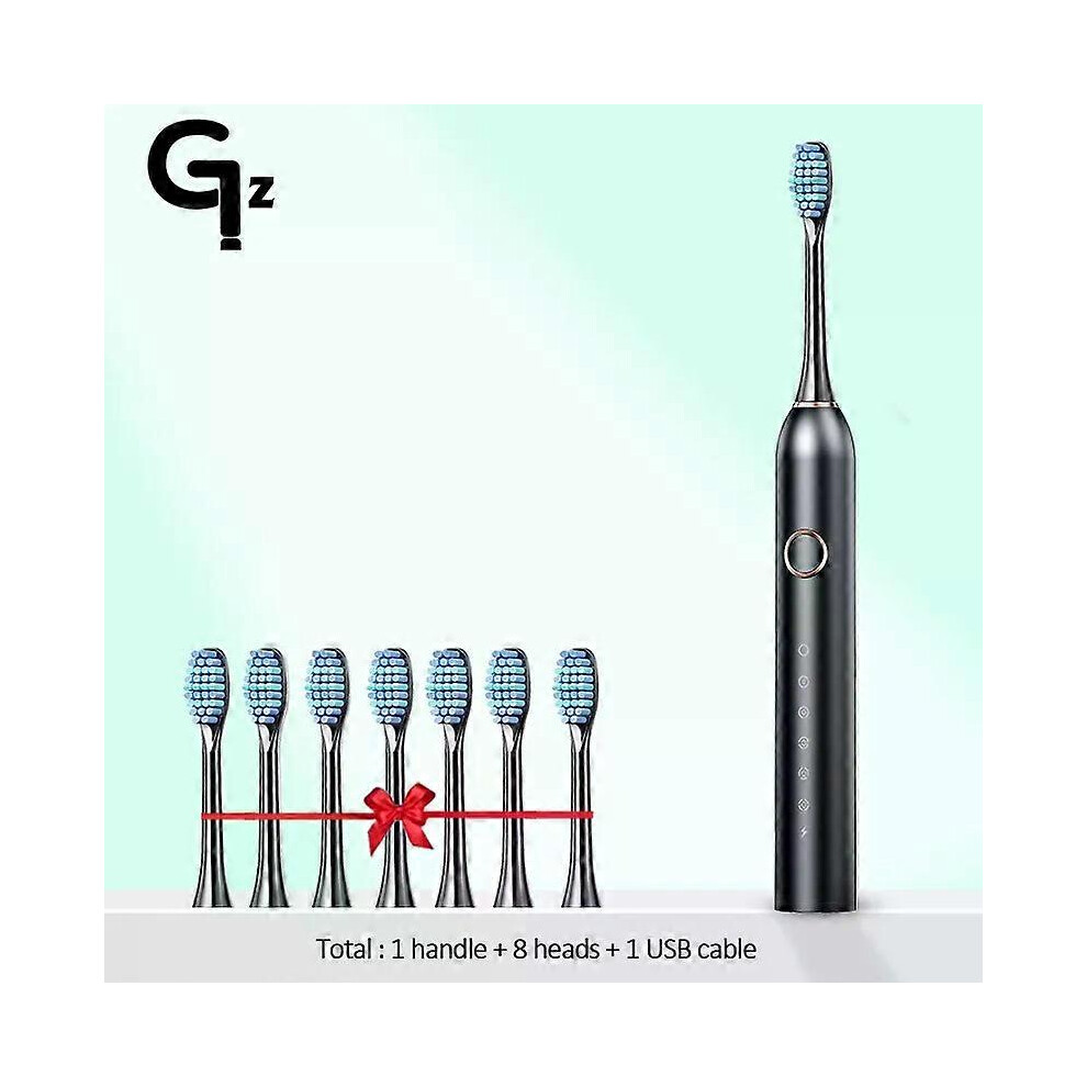 Photos - Electric Toothbrush Kikidex  SC506 New  Sonic  Adult Timer Brush 6 Mode USB Charger Rechargeable Tooth Bru  2024(506-WHITE-8, One size)