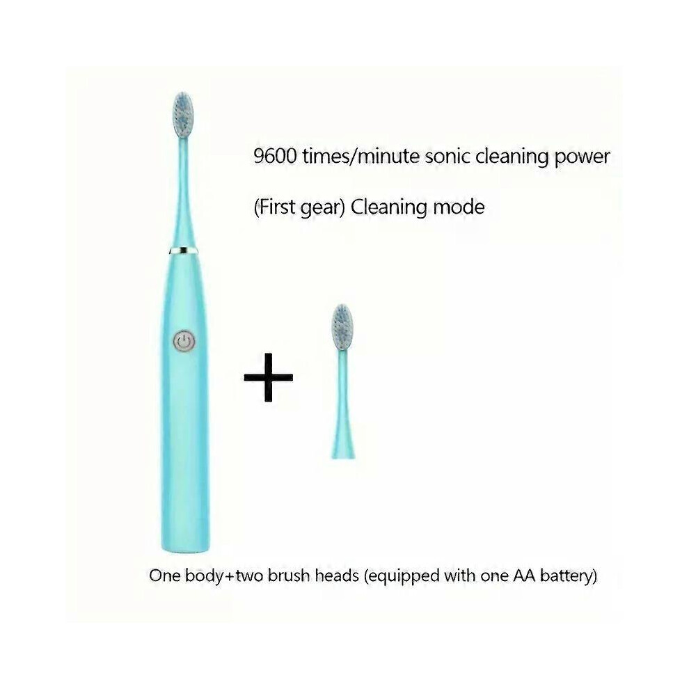 (Blue 3pcs, One size) 1 set of ultrasonic series electric toothbrushes -2 brush heads and battery ultrasonic toothbrushes-image-OPC-PHJ2Y6M-NEW