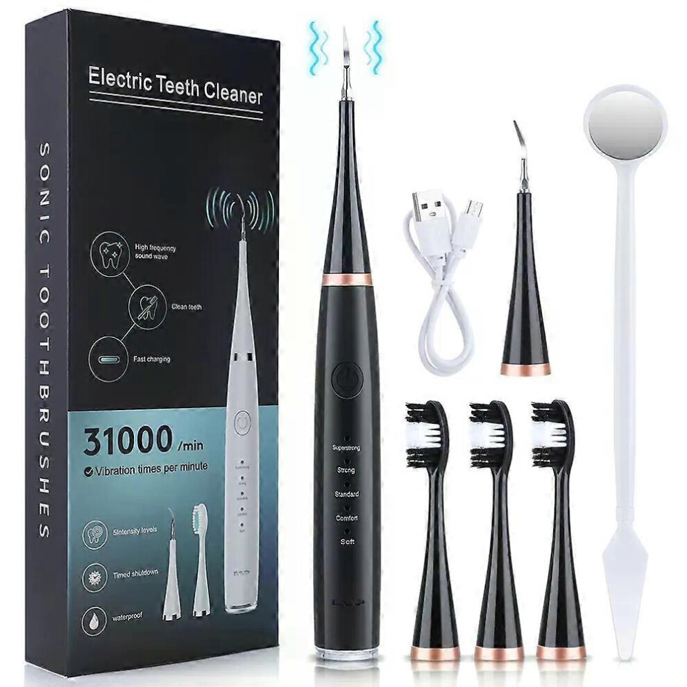 Photos - Electric Toothbrush Kikidex  1PC High-frequency ultrasonic 6-in-1  set Portable tartar removal dental cosmetic devic (white, One size)
