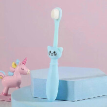 (yellow, One size) 1 Pc Children Cartoon Cat Super Soft Bristle High Quality Toothbrush Baby Tooth Moss Brush Kids Training Teeth Brush Care 1-6 Y