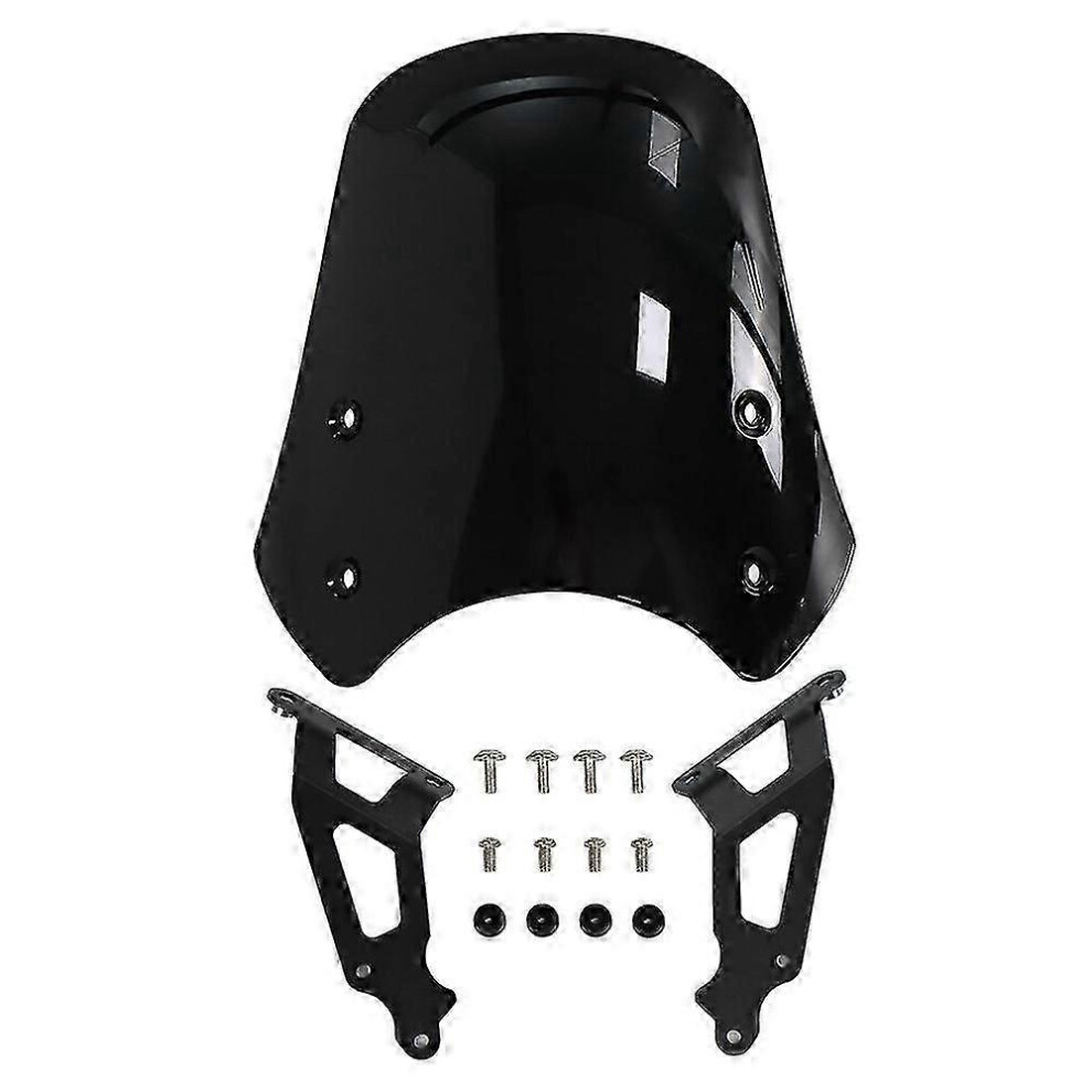 (, One Size) For Yamaha Xsr900 Xsr 900 Rn43 2016 2017 2018 2019 2020 2021 Windscreen Windshield Shield Wind Deflector Bracket Black 4909775336504