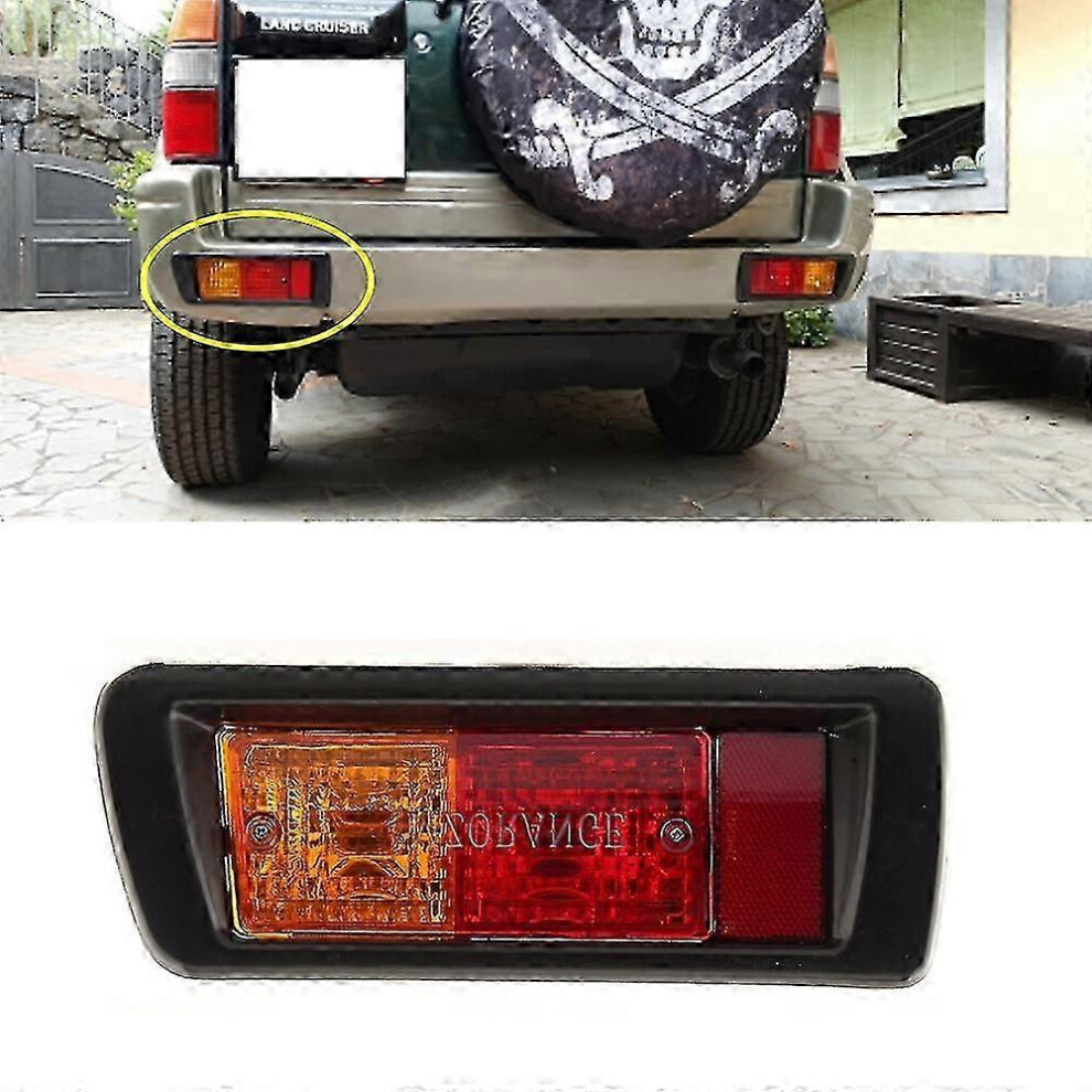 (L And R, One Size) Rear Bumper For Toyota Land Cruiser Lc90 3400 Fj90 Fj95 2700 1996-2003 Rear Fog Lamp Turn Signal 81560-60440 Light 4909775336610