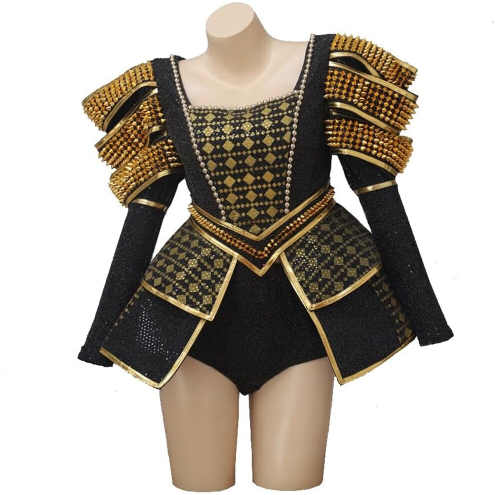 (X-Small, Catherine of Aragon) Six The Musical Cosplay Katherine Howard Costume Musical Theater Dance Costumes for Women