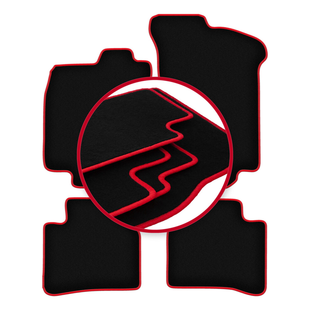 Velours-FußMatten Mit Rotem Rand: Fiat Tipo I FließHeck (1988-1995)-image