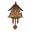 Wall Clock,Wood Cuckoo Clock,Retro Nordic Style,Brown 1