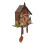 Wall Clock,Wood Cuckoo Clock,Retro Nordic Style,Brown 8