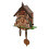 Wall Clock,Wood Cuckoo Clock,Retro Nordic Style,Brown 7
