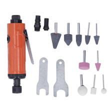 (As show, One size) Air Die Grinder Kit Low Noise Ergonomic Light Weight 22000rpm Pneumatic Grinder Set for Automotive Manufacturing